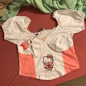 Sanrio Hello Kitty Milkmaid Bustier corset top New (14/16)